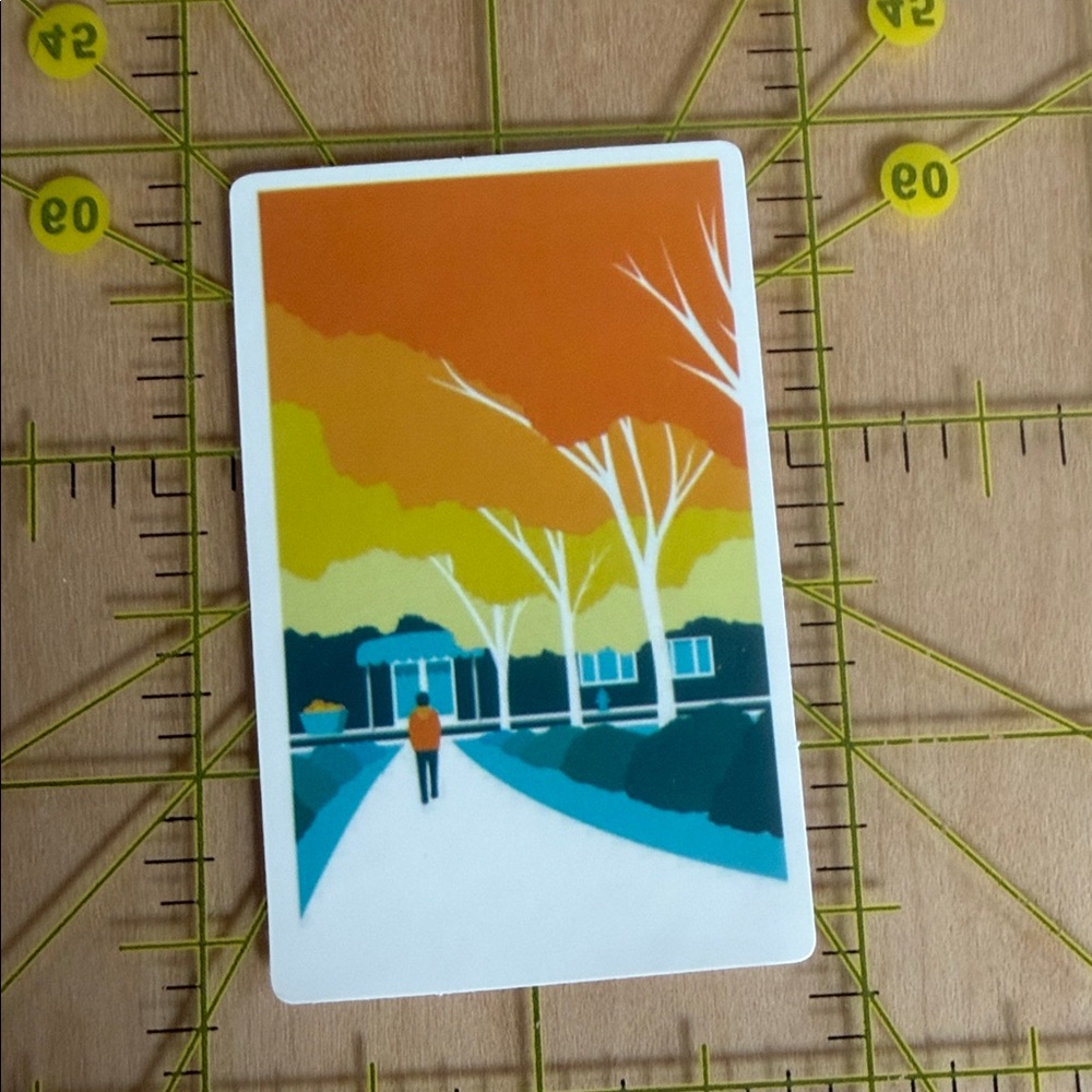 NEW Fall Landscape Aesthetic Waterproof Vinyl Sticker